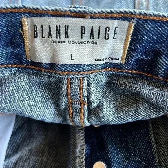 WOMEN’S BLANK PAIGE DENIM COLLECTION•SIZE LARGE•DISTRESSED MEDIUM WASHED• - Picture 9 of 9